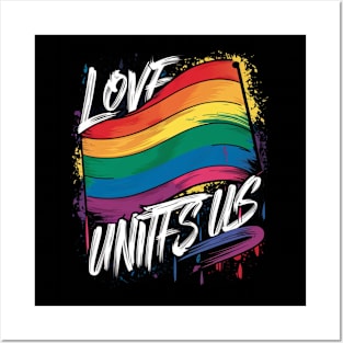 Love Unites Us Gay Lesbian Pride Posters and Art
